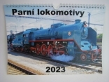  Nástěnný měsíční kalendář 2023 Parní Lokomotivy 
